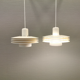 Hanging lamps from Danish ES Horn lighting, produced in the 80s.