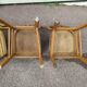 Set of 4 wooden chair bistrot farm
