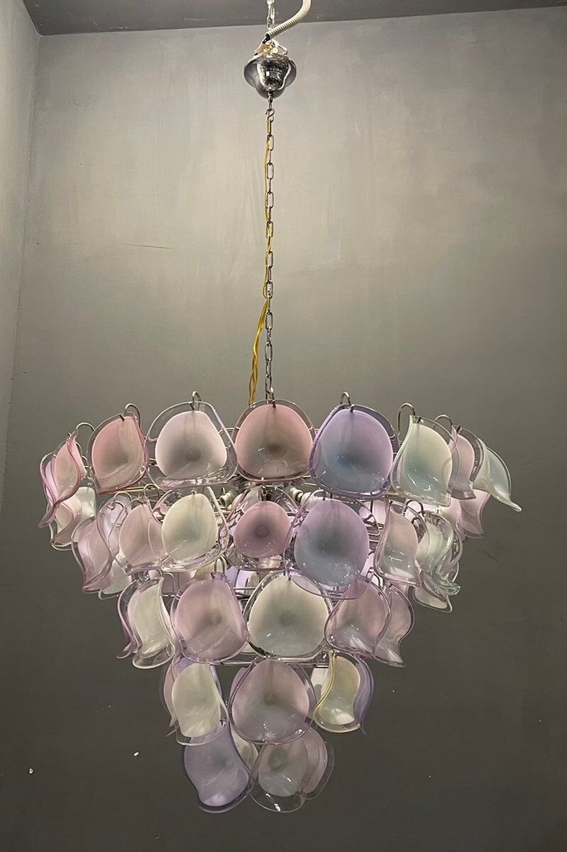 Lustre italien multicolore Murano