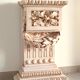 Imperio console with bespoke faceted glass
