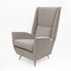 Pair of Mid-Century Modern Velvet High Back Armchairs by Isa, 195