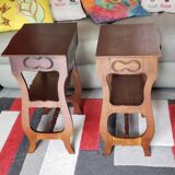 Pair of art deco bedside tables