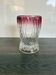 Art Deco vase in cut glass Ruby & Diamond