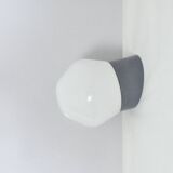 Scandinavian Modern milky white opaline glass wall lamp by Louis Poulsen, Denmark 1960s