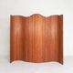 Room divider S.N.S.A. with pine slats in Baumann style, 1950s.