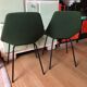 Pair of tonneau chairs by Guariche Pierre for Steiner. 50