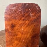 Art Deco bookends in elm burl