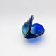 Murano Ashtray Flavio Poli Sommerso Blue Green Design 50s