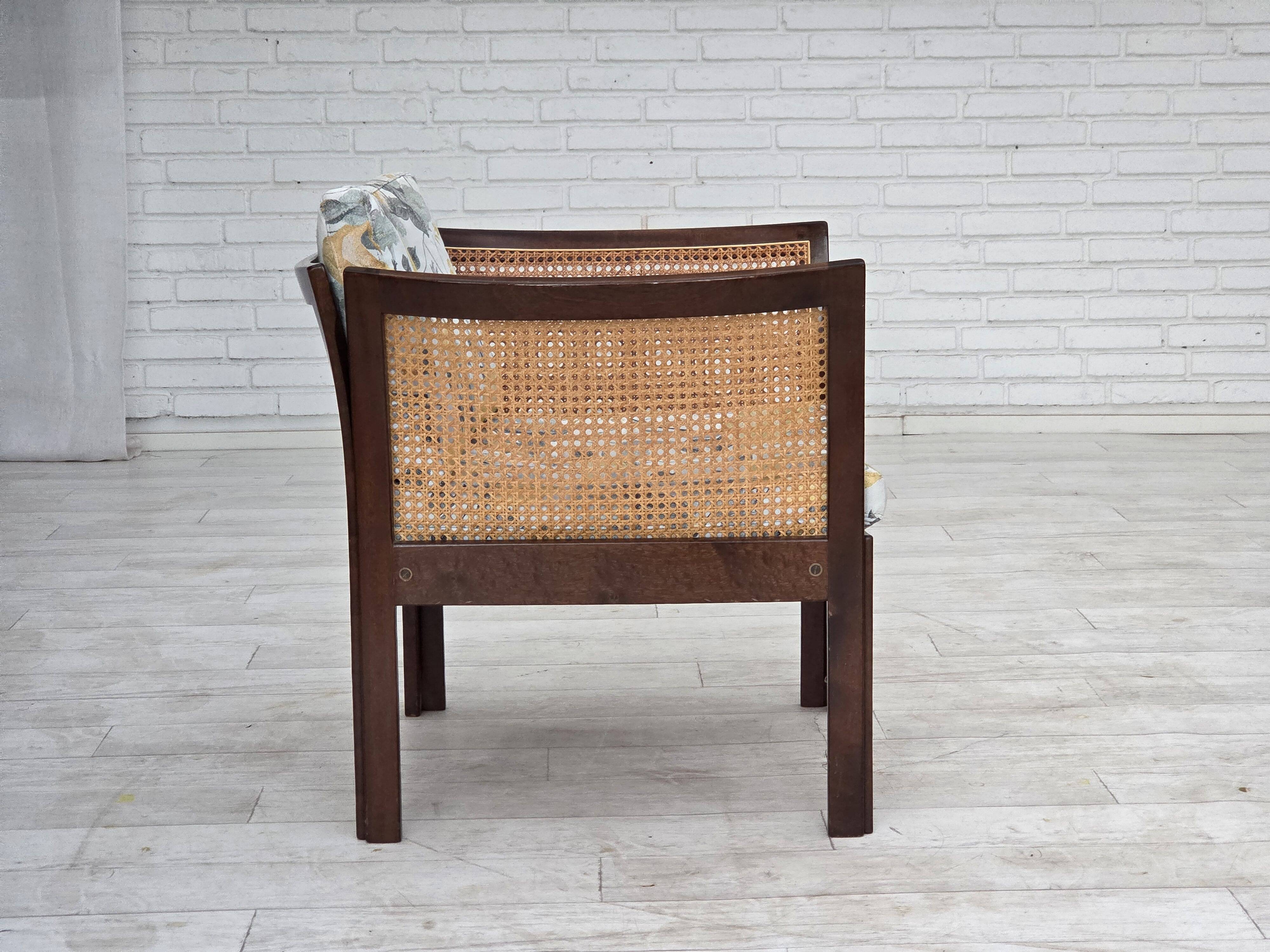 1970s, Danish design by Illum Wikkelsø, armchair model "Plexus", teak wood,