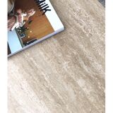 Travertine coffee table