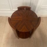 Mahogany art deco pedestal table / bar