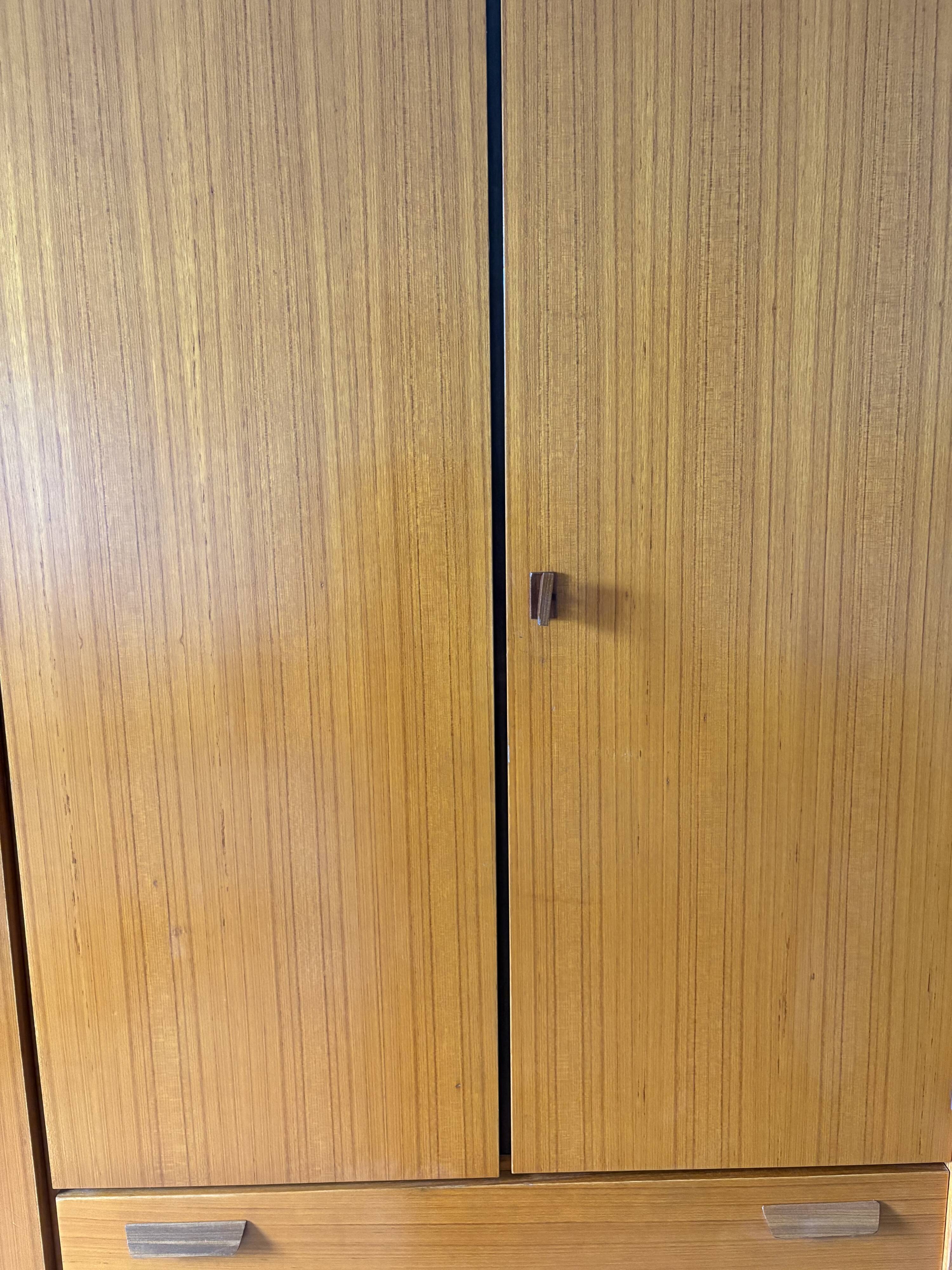 Vintage Scandinavian teak wardrobe