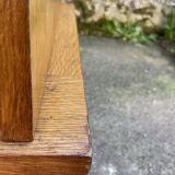 Light oak sliding door wardrobe, 1960