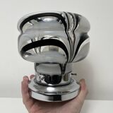 Side lamp Chromed metal and blown glass Murano Italy circa 1970