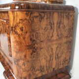 Art Deco Walnut Veneer Buffet, 1940s