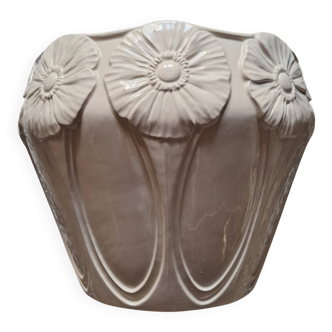 Vintage Art Nouveau ceramic with floral decoration.