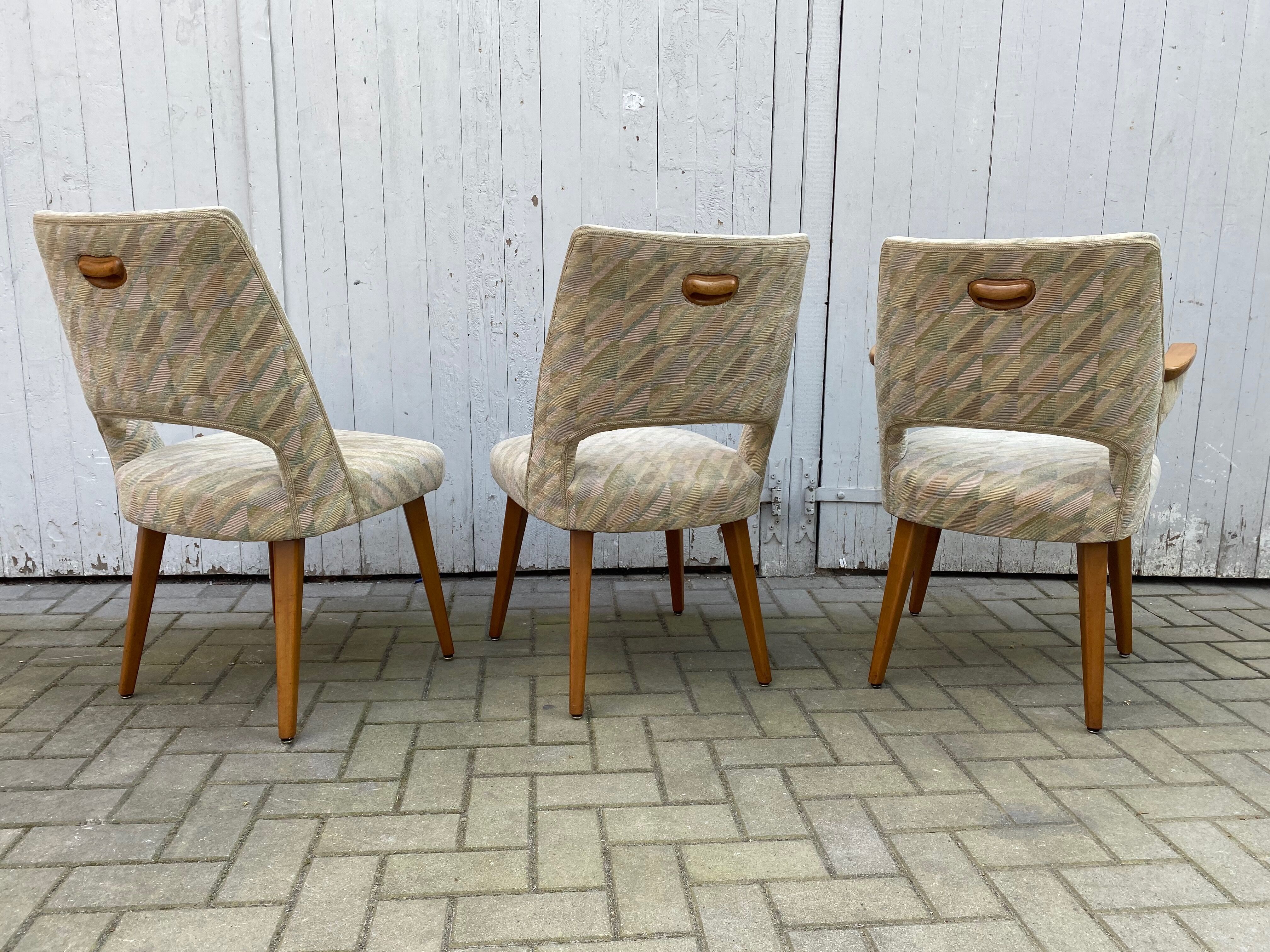 Set of 3 chairs G- Möbel Sweden in teak 1960s
