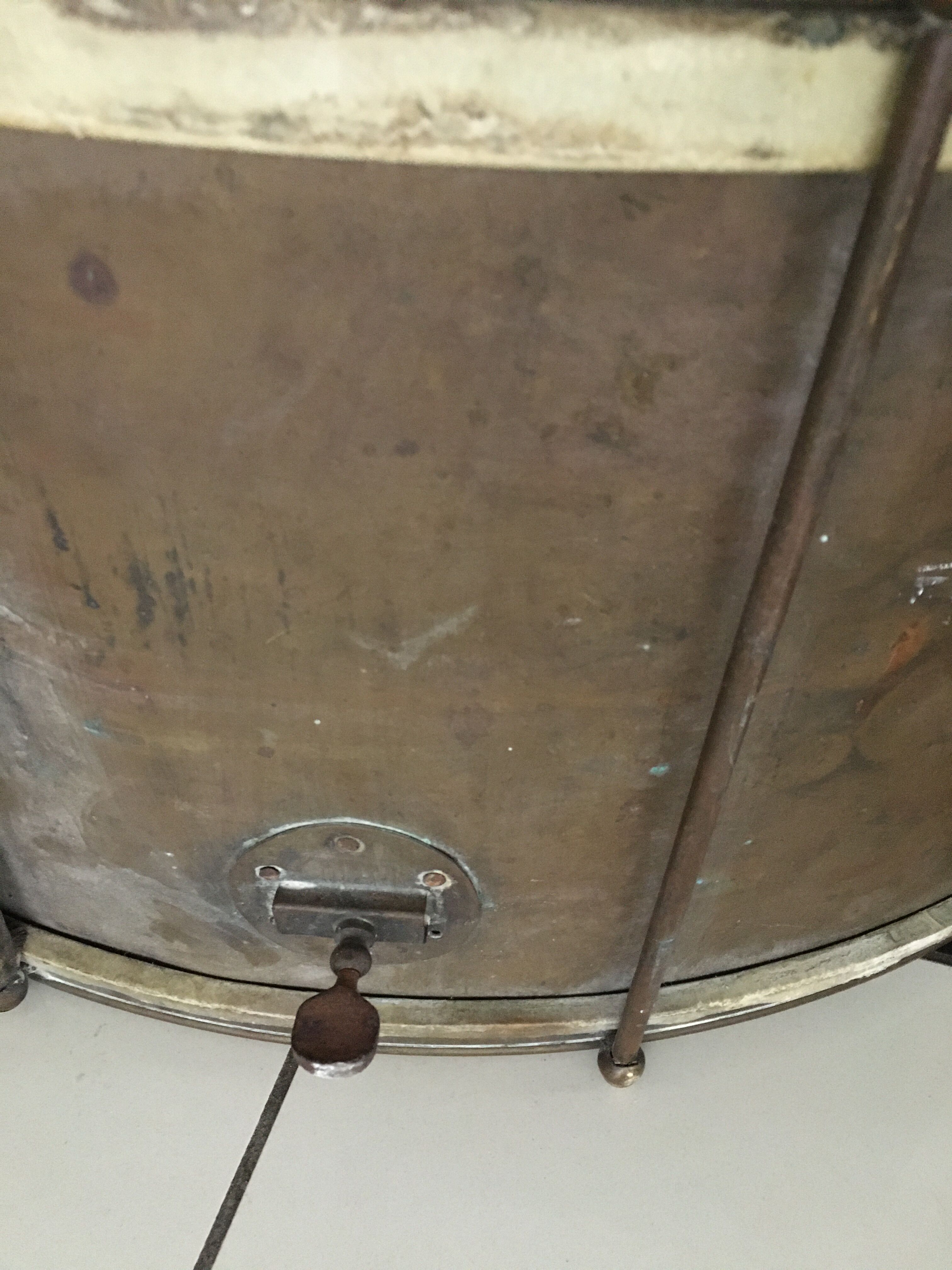 Former brass band drum