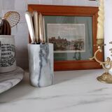 Cylindrical marble vase