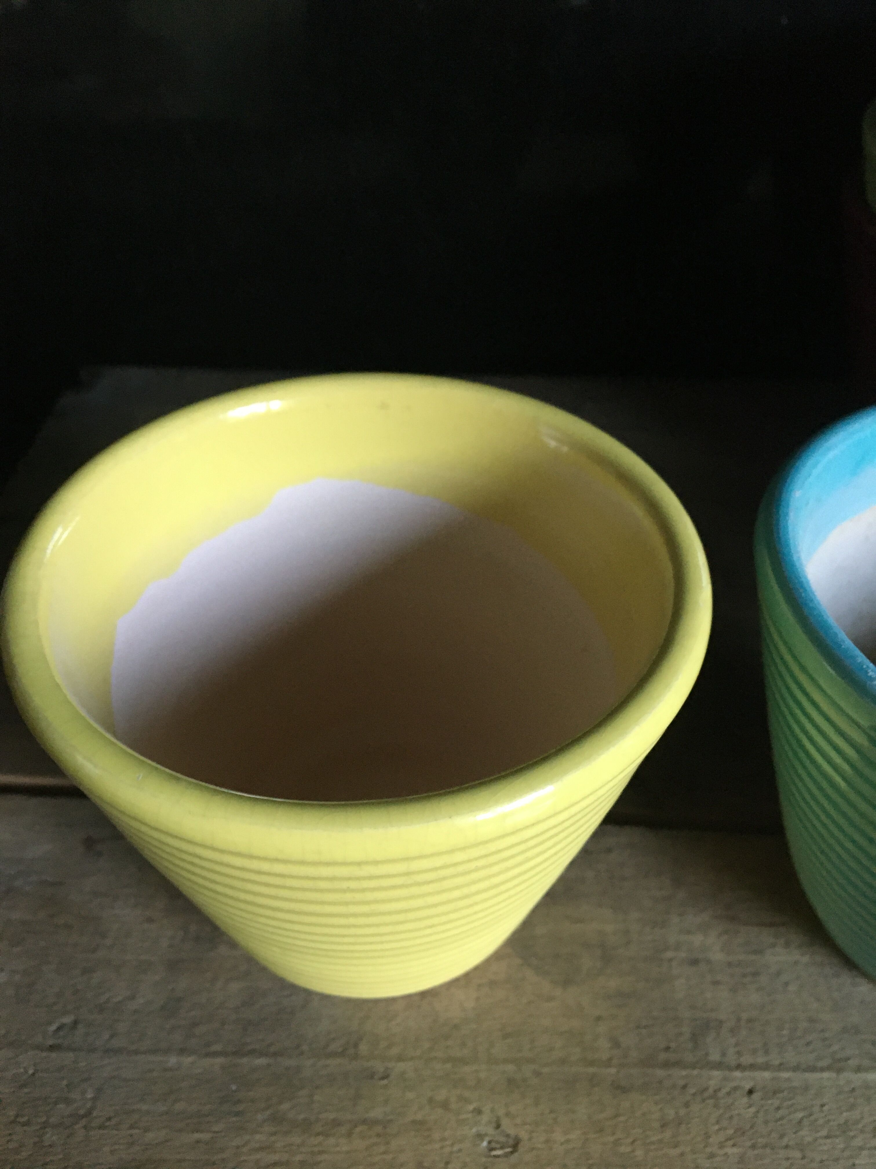 Set of 3 flower pots 50s