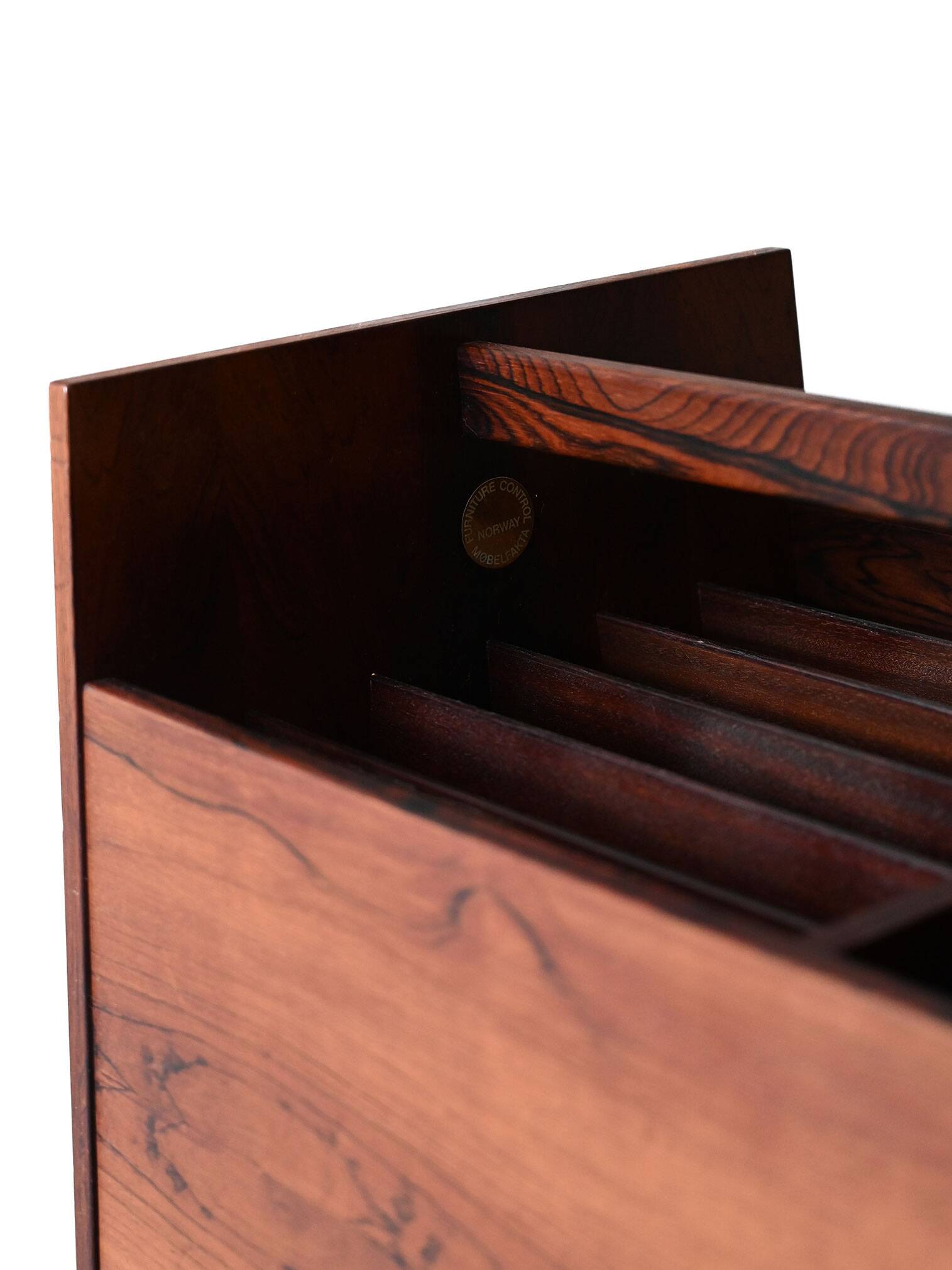 1960s Scandinavian Rosewood Magazine Rack