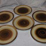 Lot of 6 dessert plates Longchamp Model log