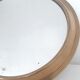 Old mirror and brass top, round, vintage 1960, 32 cm