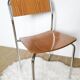 5 Marbled brown formica chairs