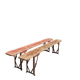 Paire de bancs pliants