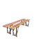 Paire de bancs pliants