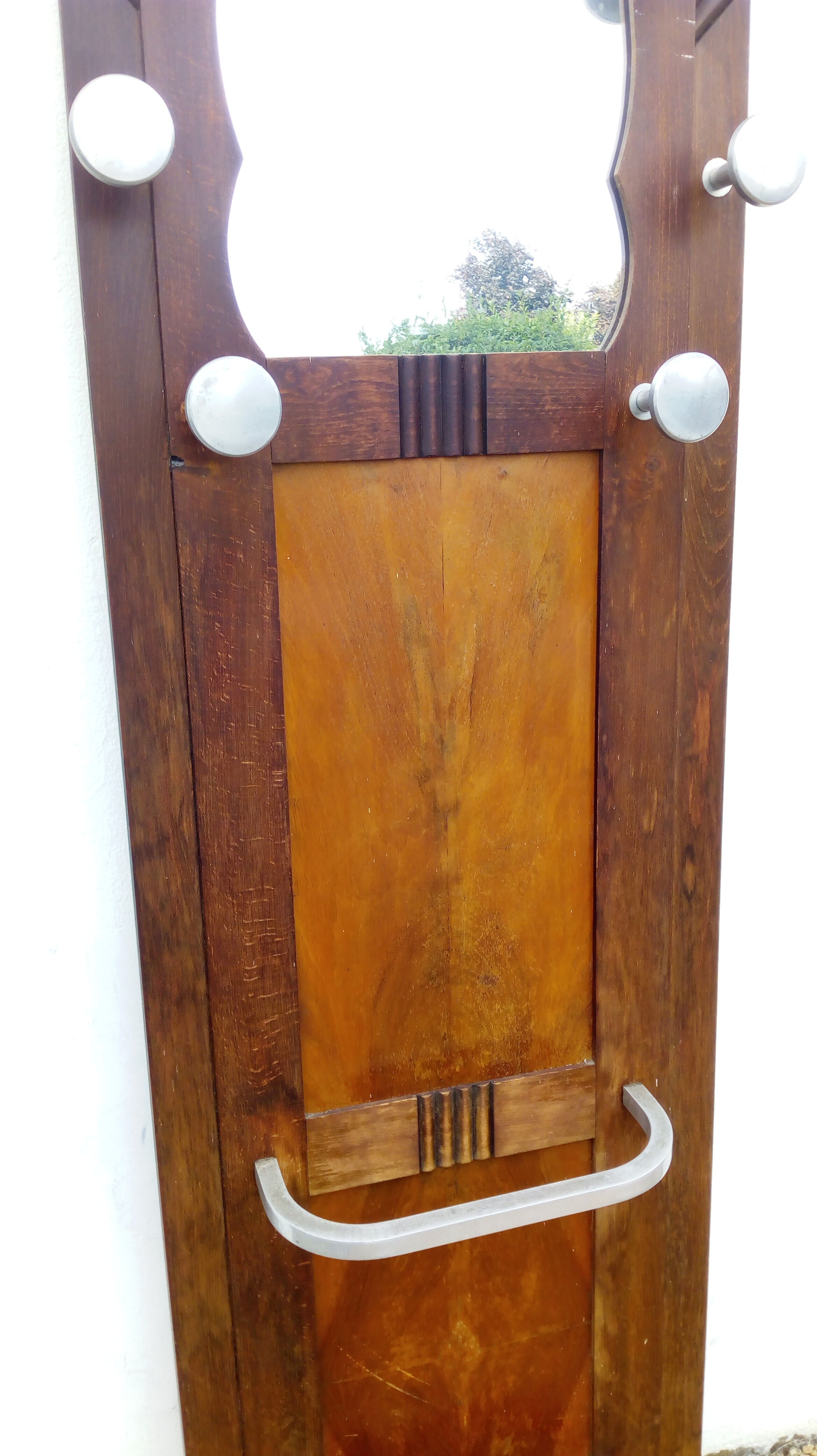 Locker room coat door