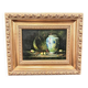 Petite huile sur panneau , nature morte début XXe.