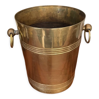 Brass champagne bucket circa 1900