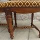 3 antique style chairs with velvet seats and backrests