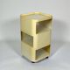 Cream Kartell Componibili Storage with Three Modules, Italian Vintage 1960s