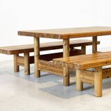 Pine dining set by Knud Friis & Elmar Moltke Nielsen for Friis & Moltke