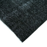 Hand-knotted oriental overdyed 287 cm x 390 cm black wool carpet