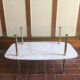 Table low double trap design 1950 vintage