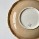 Art Deco beige and gold fruit bowl Salins