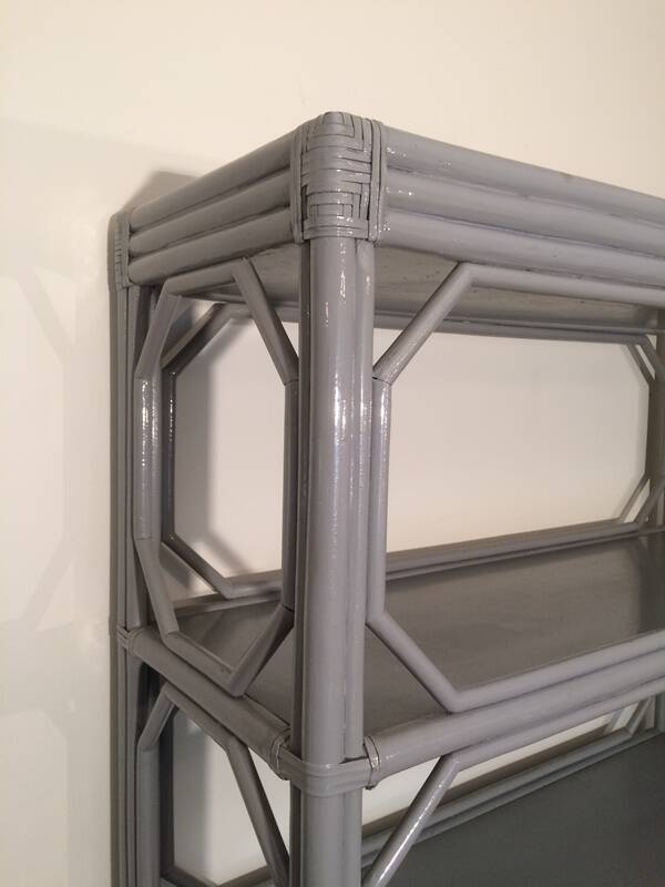 Bamboo shelf. Vintage 80s