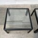 Mid-century vintage coffee table in glass by Peter Ghyczy for Horn Collection, 1960s, set of 2.