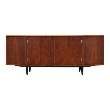 Walnut sideboard, Danish design, 1960s, made in Denmark.