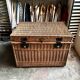 Trunk, chest in woven wicker