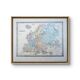 L'Europe, carte ancienne, imprimée en 1852.