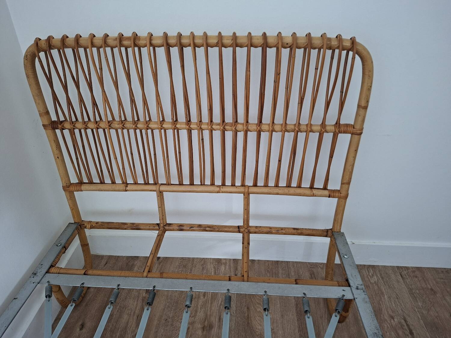 Vintage rattan bed