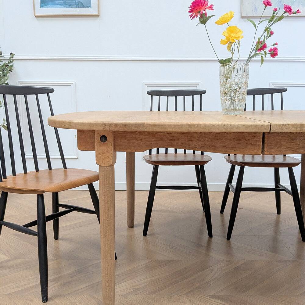 Vintage oak oval table
