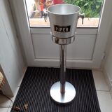 Chrome ice bucket holder.