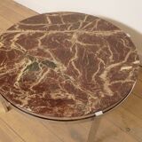 Vintage coffee table | Marble | Chrome