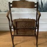 Wooden folding theater chair