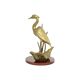 Vintage heron bird statue sculpture brass mid century 31cm
